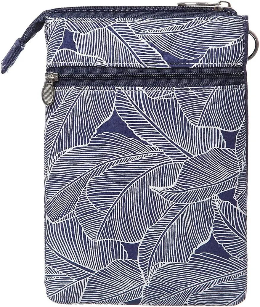 Canvas Cute Crossbody Bags for Women Mini Shoulder Handbag Cell Phone Purse Wallet Leaves Pattern Coin Pouch