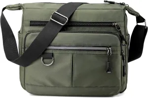 Canvas Messenger Bag - Vintage Crossbody Shoulder Bag Outdoor Travel Bag