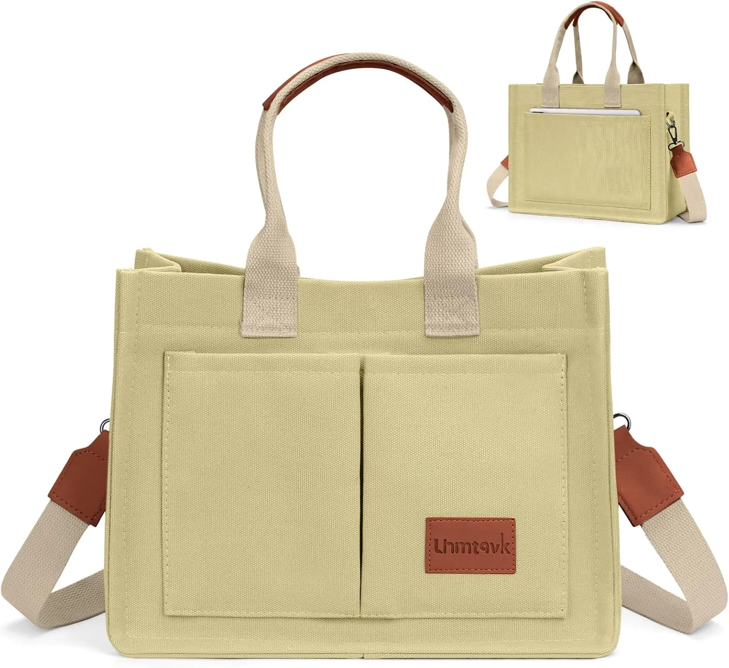 Canvas Tote Bag for Women, Large Work Purses Bible Tote