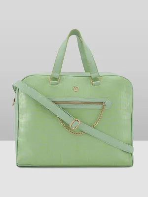 Caprese Mist Laptop Bag Large Mint