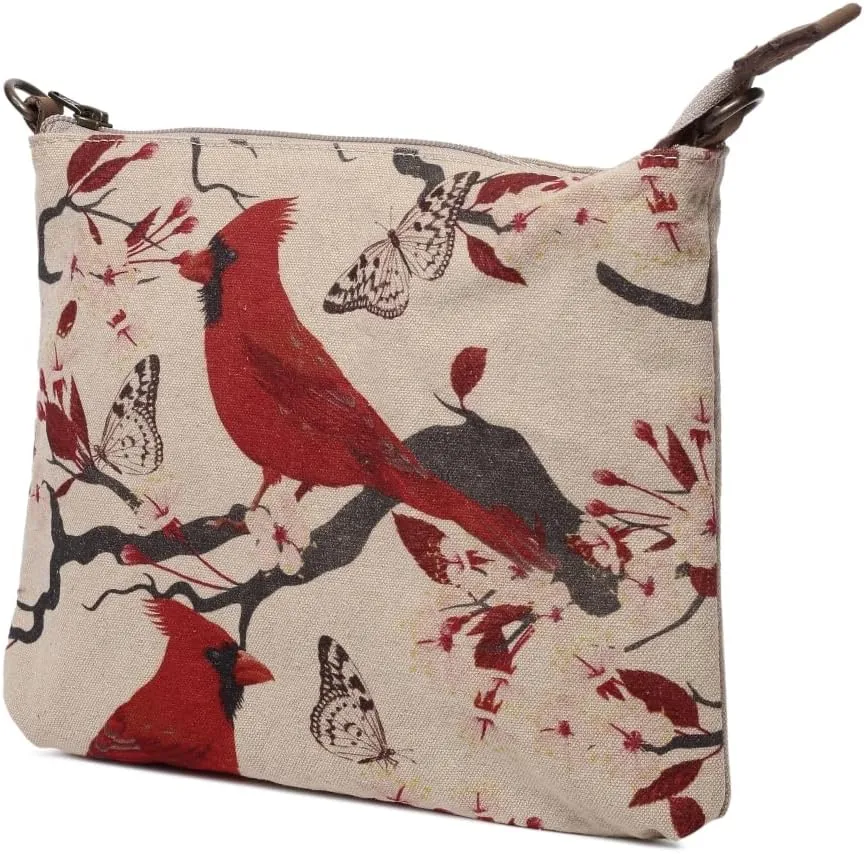 Cardinals - Wristlet Wallets for Women, Crossbody Sling Bags, Book Bag, Canvas Bags with Zipper, Cotton Canvas