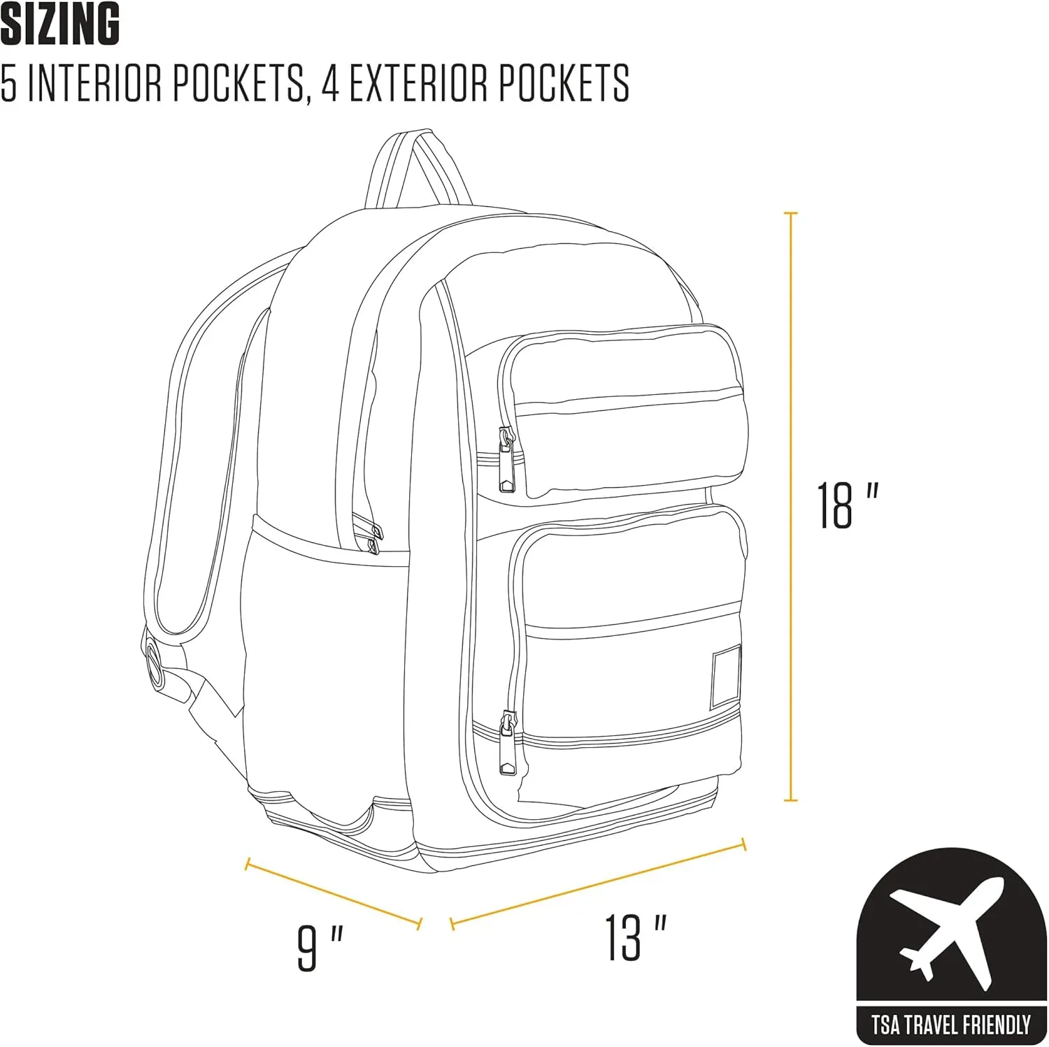 Carhartt Single-Compartment, Durable Pack with Laptop Sleeve and Duravax Abrasion Resistant Base, 27L Classic Backpack (Black), One Size