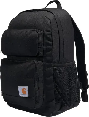 Carhartt Single-Compartment, Durable Pack with Laptop Sleeve and Duravax Abrasion Resistant Base, 27L Classic Backpack (Black), One Size