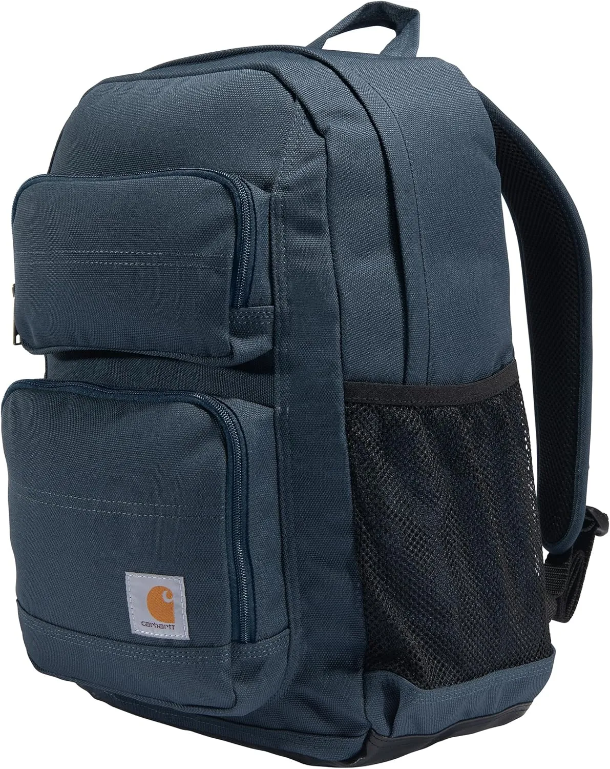 Carhartt Single-Compartment, Durable Pack with Laptop Sleeve and Duravax Abrasion Resistant Base, 27L Classic Backpack (Navy), One Size