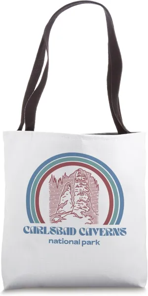 Carlsbad Caverns National Park Retro Vintage Style Outdoor Tote Bag