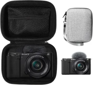 CaseSack Camera Case for Alpha ZV-E10 - APS-C Interchangeable Lens Vlog Camera 24MP, 4K/30p, Vlog style camera (Tweed)