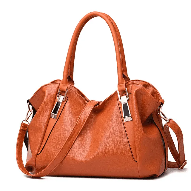 Casual Fashioned Portable Leather Shoulder Bag for Women