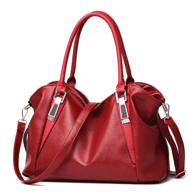 Casual Fashioned Portable Leather Shoulder Bag for Women