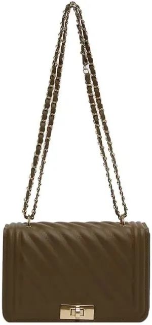 Casual Thread Lock Trendy Personalized Fashion Small Square Bag for WomenChain Simple Single Shoulder Crossbody Bag