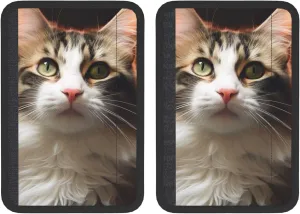 cat Car Seat Belt Pad 2 Pack Universal Fit Seatbelt Cover Soft and Comfortable Backpack Shoulder Pad Adjustable Neck Cushion Protector Harness Pad for Car Bag