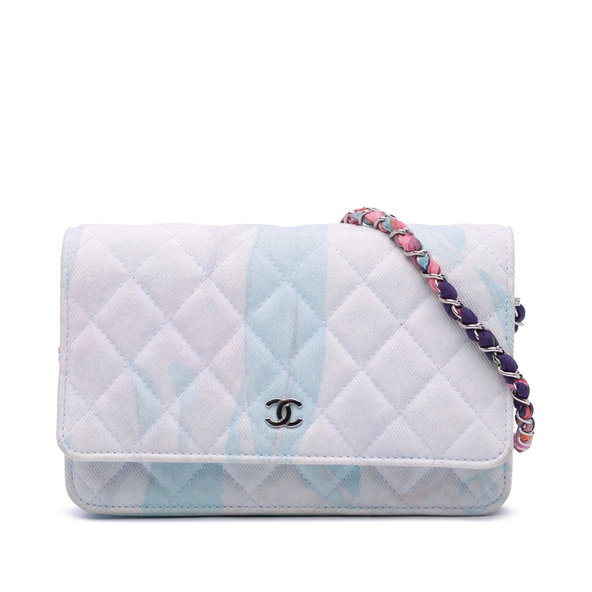 CC Quilted Canvas Jungle Jeans Wallet on Chain