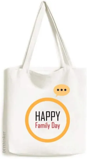 Celebrate Canada Family Day Blessing Festival Expression Gift Sack Canvas Tote Shoulder Bag