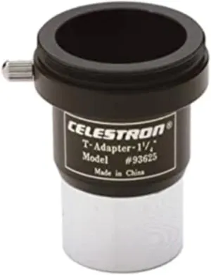 Celestron 93625 1.25 Inch Universal SLR or DSLR Camera T-Adapter, Silver/Black