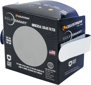 Celestron – EclipSmart Safe Solar Eclipse Telescope and Camera Filter – Meets ISO 12312-2:2015(E) Standards – Works with Your Telescope, Spotting Scope, or DSLR Camera – Observe   Photograph Eclipses