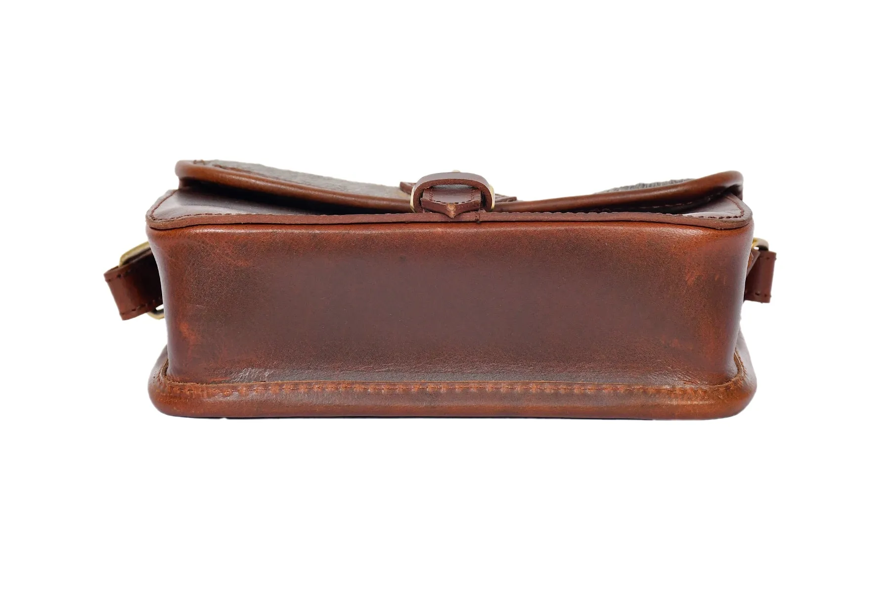 Celtic brown color leather with hair on leather sling bag for women and girls | Party wear. Art: BG-1157