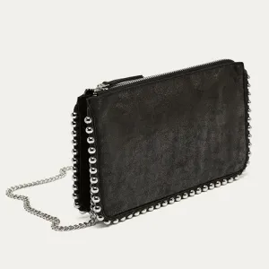 Chains Beading Luxury Matte Leather Lady Bag