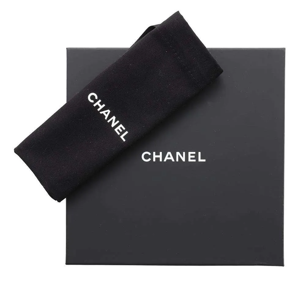 CHANEL CC Logo Belt Size 75 Black Leather