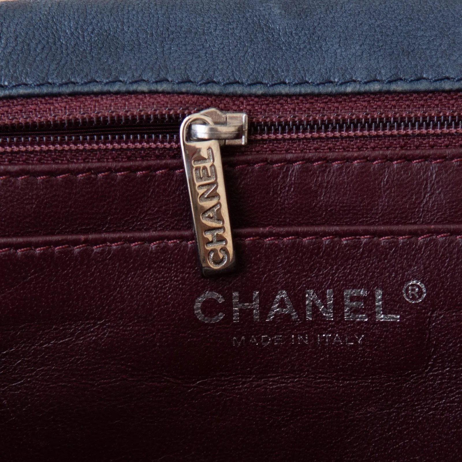 Chanel Flap Innovative Blue Leather Trend-setting Shoulder Single Bag