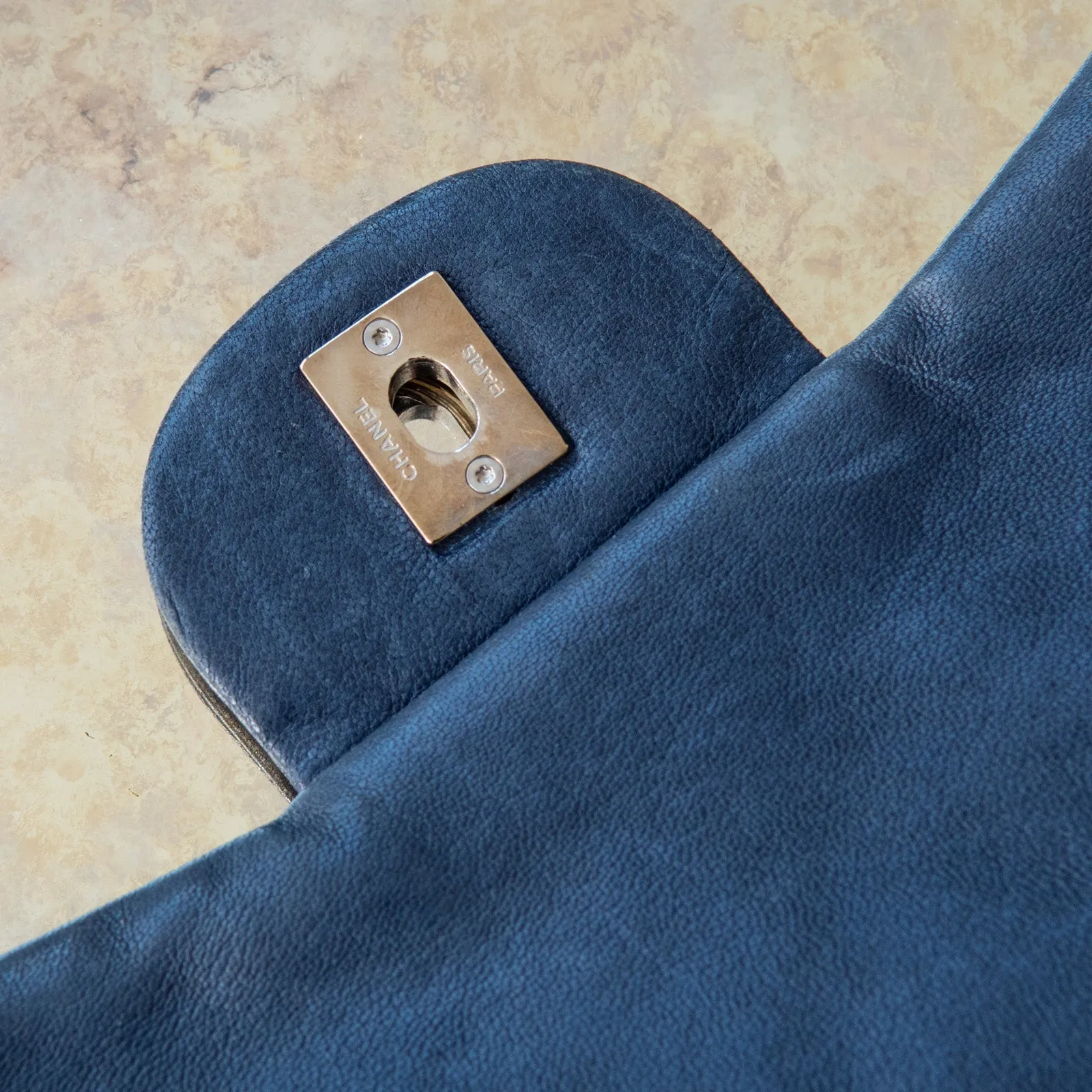 Chanel Flap Innovative Blue Leather Trend-setting Shoulder Single Bag