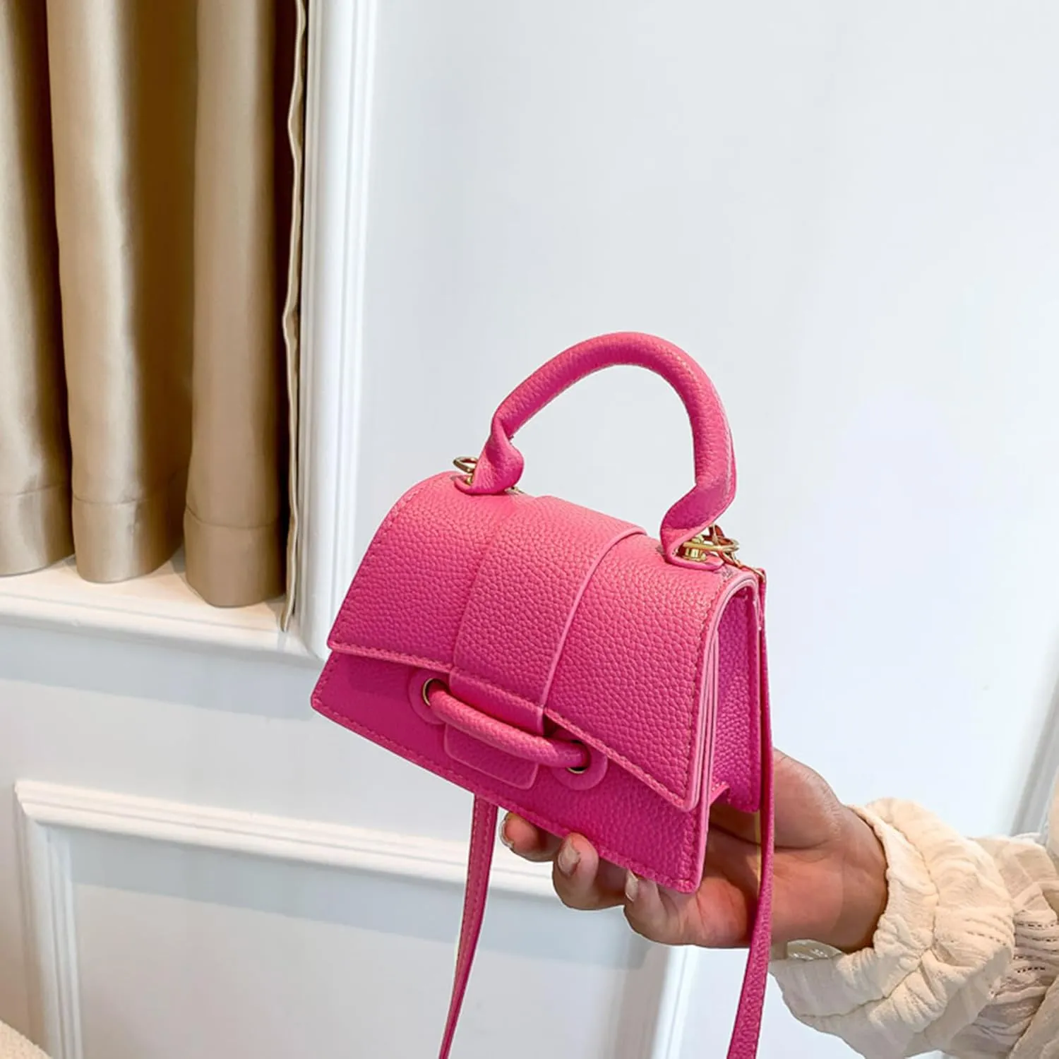 CHIC DIARY Small Crossbody Bags for Women PU Leather Shoulder Bag Top Handle Handbags Cute Sling Purse for Party