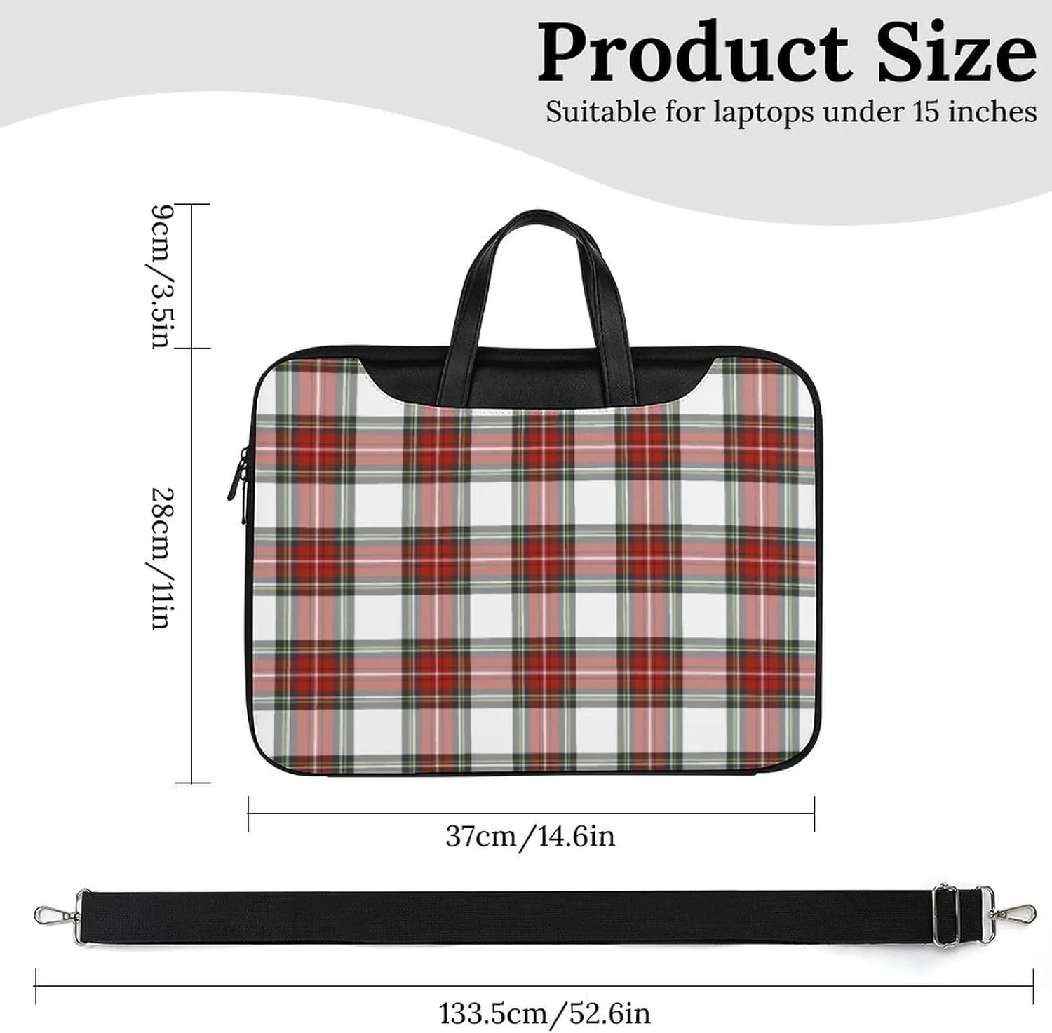 Clan MacArthur Arthur Handheld Single Shoulder Crossbody Laptop Bag Unisex