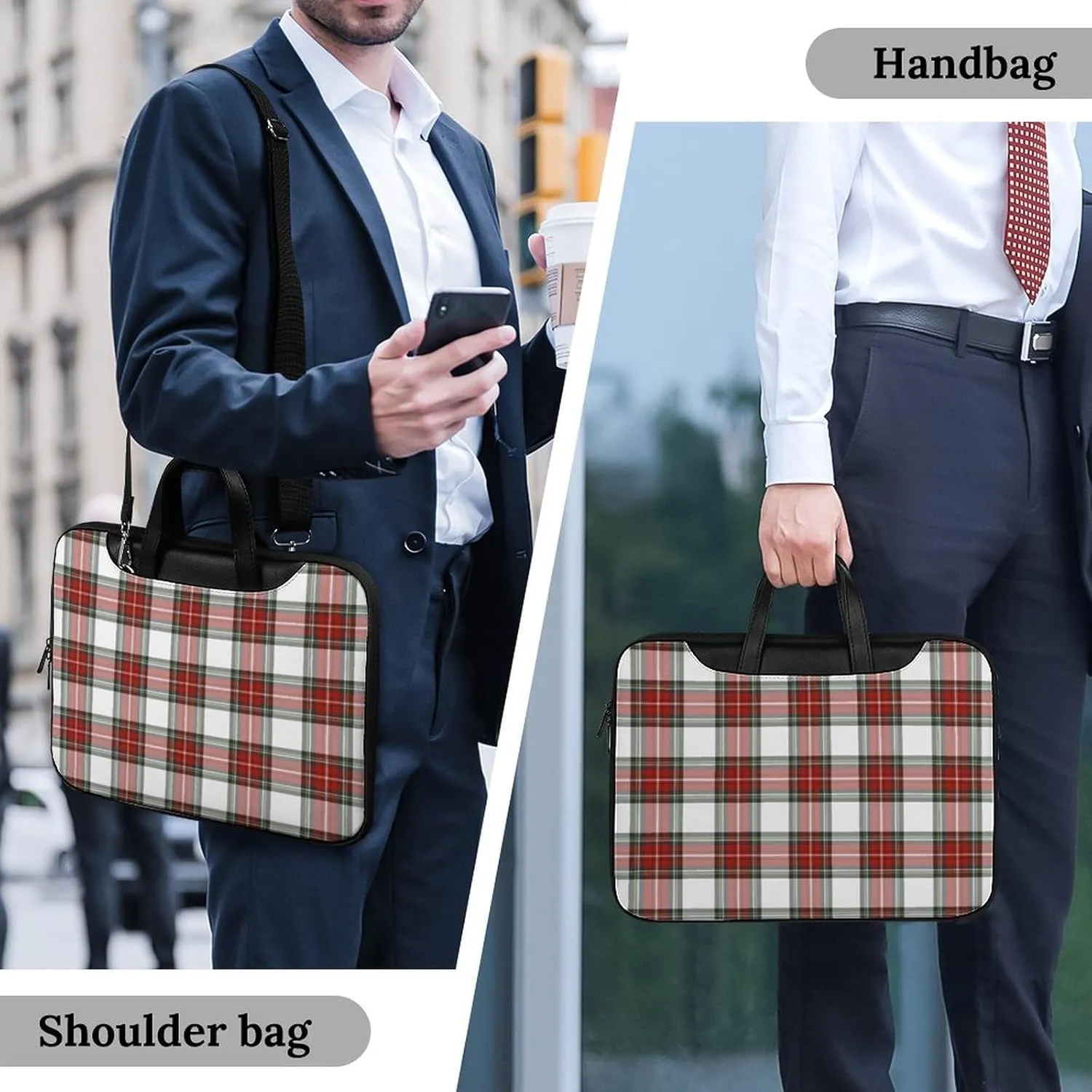 Clan MacArthur Arthur Handheld Single Shoulder Crossbody Laptop Bag Unisex