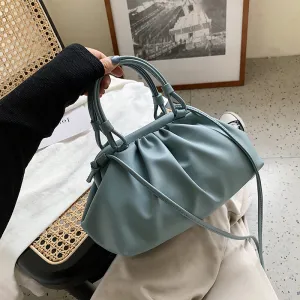Cloud Bag With  Shoulder Handle Design Small PU Leather Crossbody Bags For Women 2020 Summer Female Elegant Shoulder Handbags