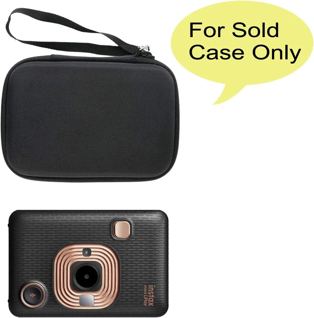 co2CREA Hard Travel Case Replacement for Fujifilm Instax Mini Liplay Hybrid Instant Camera (Black Case)