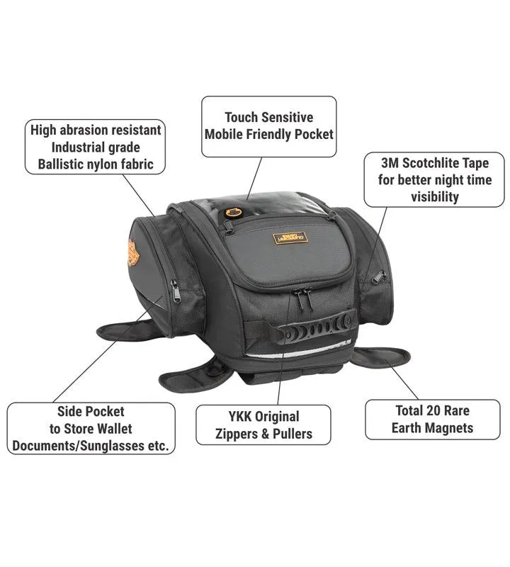 Combo 8: Rhino Mini 50L Tail Bag   Jaws Magnetic 28L Tank Bag