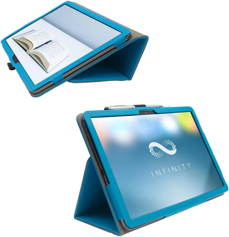 Compatible with Teclast T65 Max 12.95- INCH Tablet case, Full Coverage Ultra Slim PU Leather Cover Case with Folding Stand Cover Rugged with Auto Sleep/Wake (Light Blue)