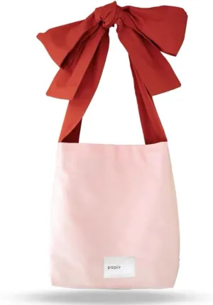 Coquette Canvas Tote Shoulder Bag - Cute Y2k Aesthetic Purse