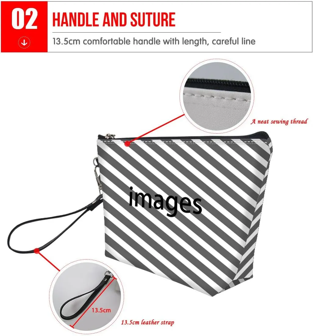 Cosmetic Bags for Purse Cute Sea Turtle Small Hanging Portable Makeup Bag Brush Holder Pouch Cosmetics Organizer Bag for Women