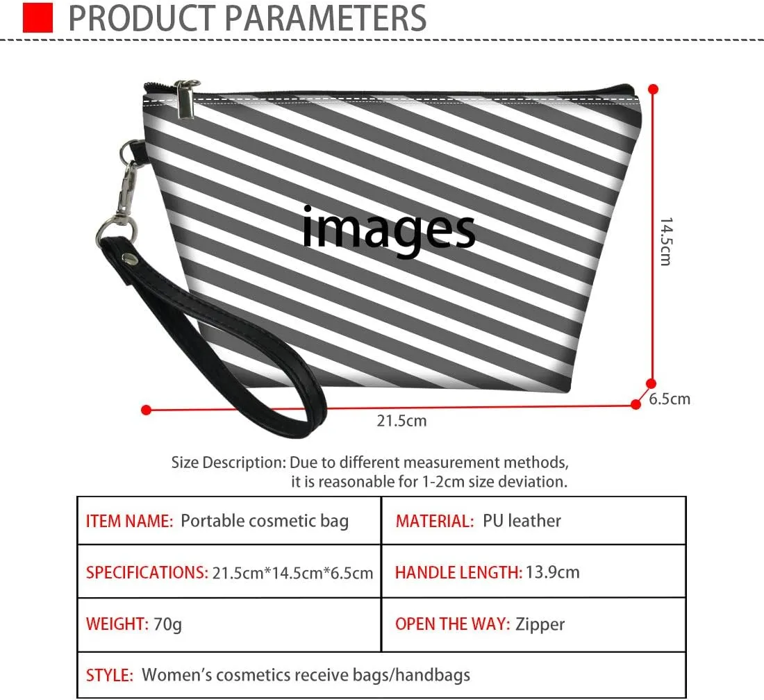 Cosmetic Bags for Purse Cute Sea Turtle Small Hanging Portable Makeup Bag Brush Holder Pouch Cosmetics Organizer Bag for Women