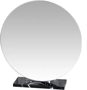 Cosmetic Mirror Makeup Mirror Desktop Beauty Makeup Simple Dresser Mirror Large Desktop Mirror Modern High-definition Mirror Dormitory Bedroom Dressing Table Mirror (Color : Black (Black Small)