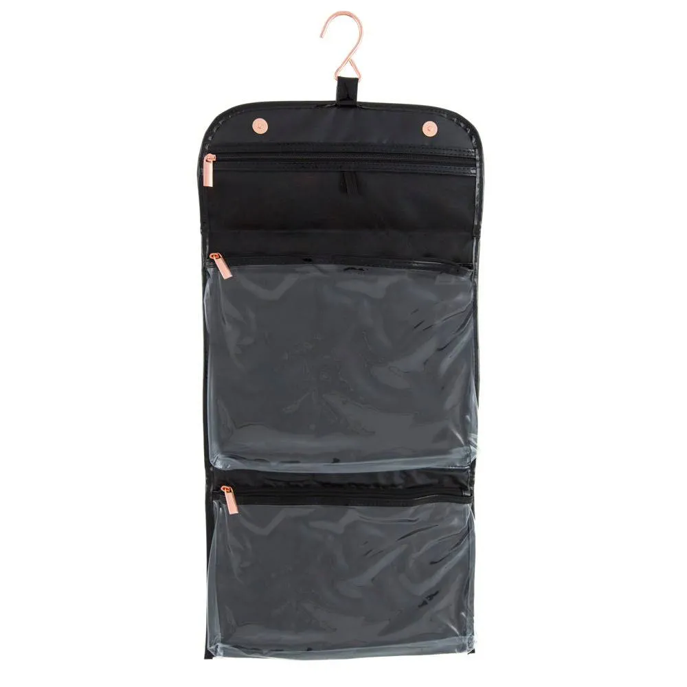 Cosmetic Toiletry Hanging Bag - Damask Print