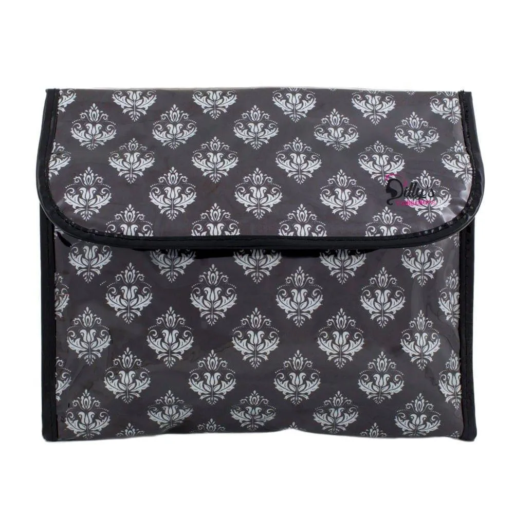 Cosmetic Toiletry Hanging Bag - Damask Print