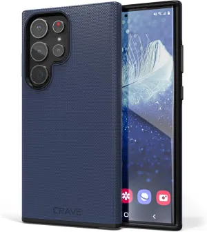 Crave Dual Guard for Samsung Galaxy S23 Ultra Case, Shockproof Protection Dual Layer Case for Samsung Galaxy S23 Ultra - Navy