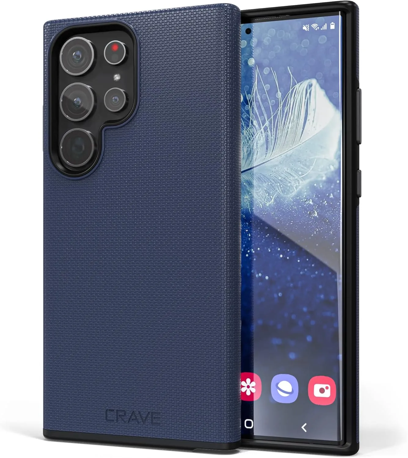 Crave Dual Guard for Samsung Galaxy S23 Ultra Case, Shockproof Protection Dual Layer Case for Samsung Galaxy S23 Ultra - Navy