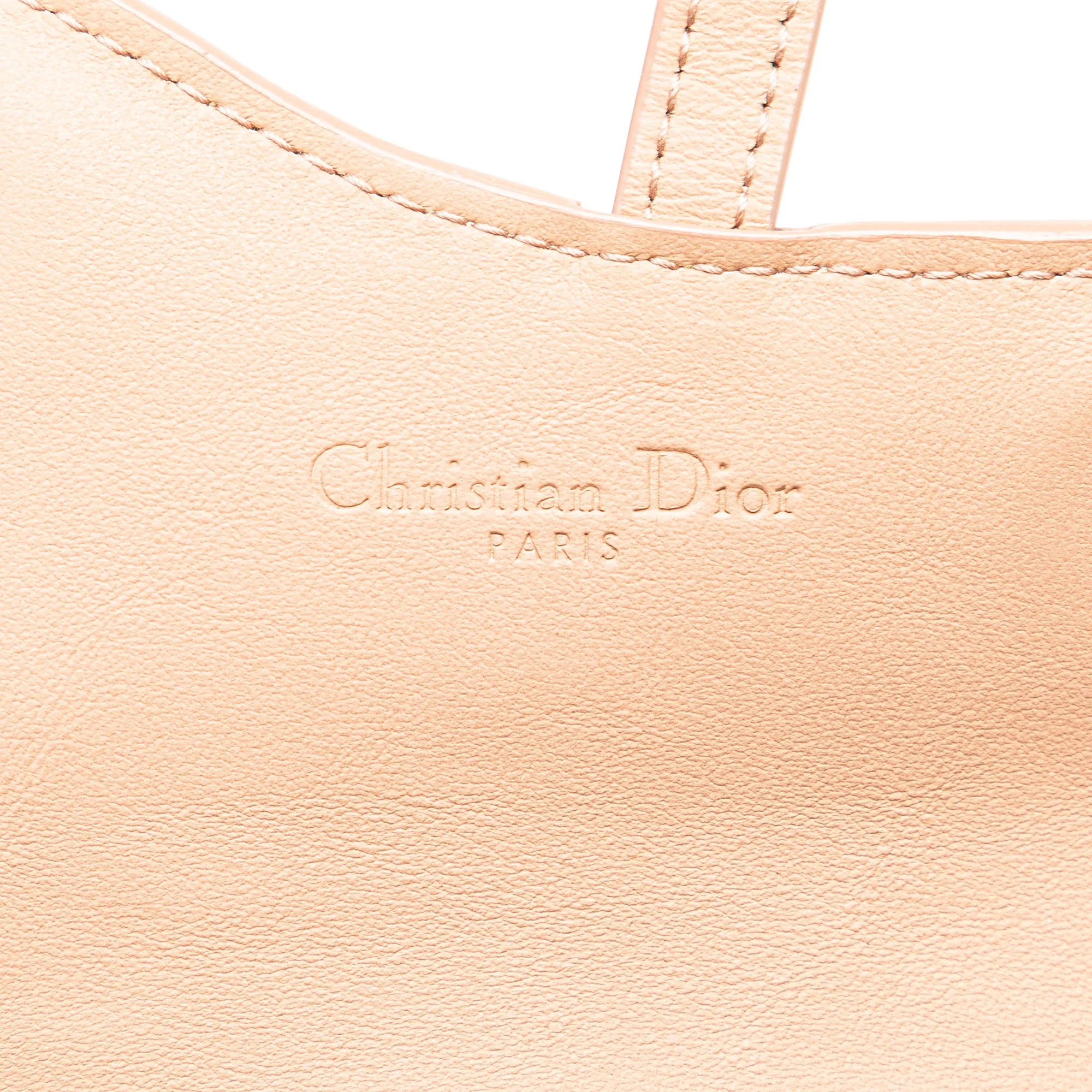 Creme Dior Nano Ultra Matte Calfskin Saddle Chain Pouch Crossbody Bag