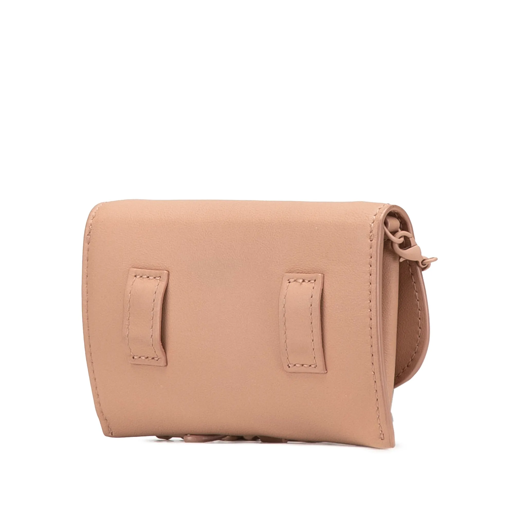 Creme Dior Nano Ultra Matte Calfskin Saddle Chain Pouch Crossbody Bag