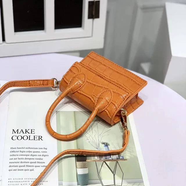 Crocodile Trusted platform Quality Messenger Handbag bag Small Special promotion 2019 pattern Leather New Chain Square Mini Fashion Bags PU Women's Shoulder
