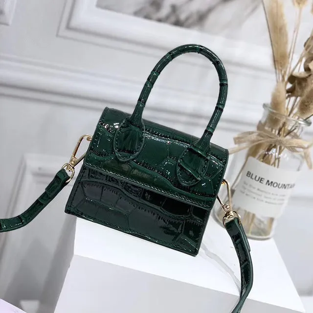 Crocodile Trusted platform Quality Messenger Handbag bag Small Special promotion 2019 pattern Leather New Chain Square Mini Fashion Bags PU Women's Shoulder