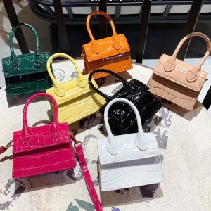 Crocodile Trusted platform Quality Messenger Handbag bag Small Special promotion 2019 pattern Leather New Chain Square Mini Fashion Bags PU Women's Shoulder