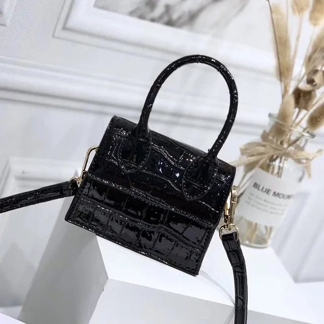 Crocodile Trusted platform Quality Messenger Handbag bag Small Special promotion 2019 pattern Leather New Chain Square Mini Fashion Bags PU Women's Shoulder