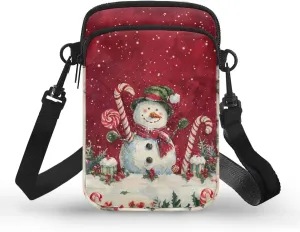Crossbody Bag for Women Mini Messenger Bag Cell Phone Purse Sling Shoulder Bag with Double Pockets
