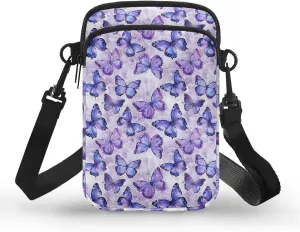 Crossbody Bag for Women Mini Messenger Bag Cell Phone Purse Sling Shoulder Bag with Double Pockets
