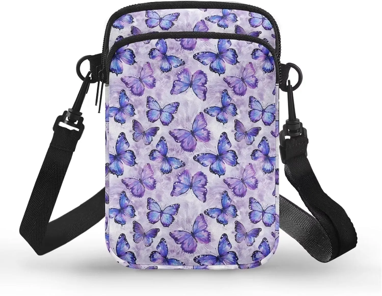 Crossbody Bag for Women Mini Messenger Bag Cell Phone Purse Sling Shoulder Bag with Double Pockets
