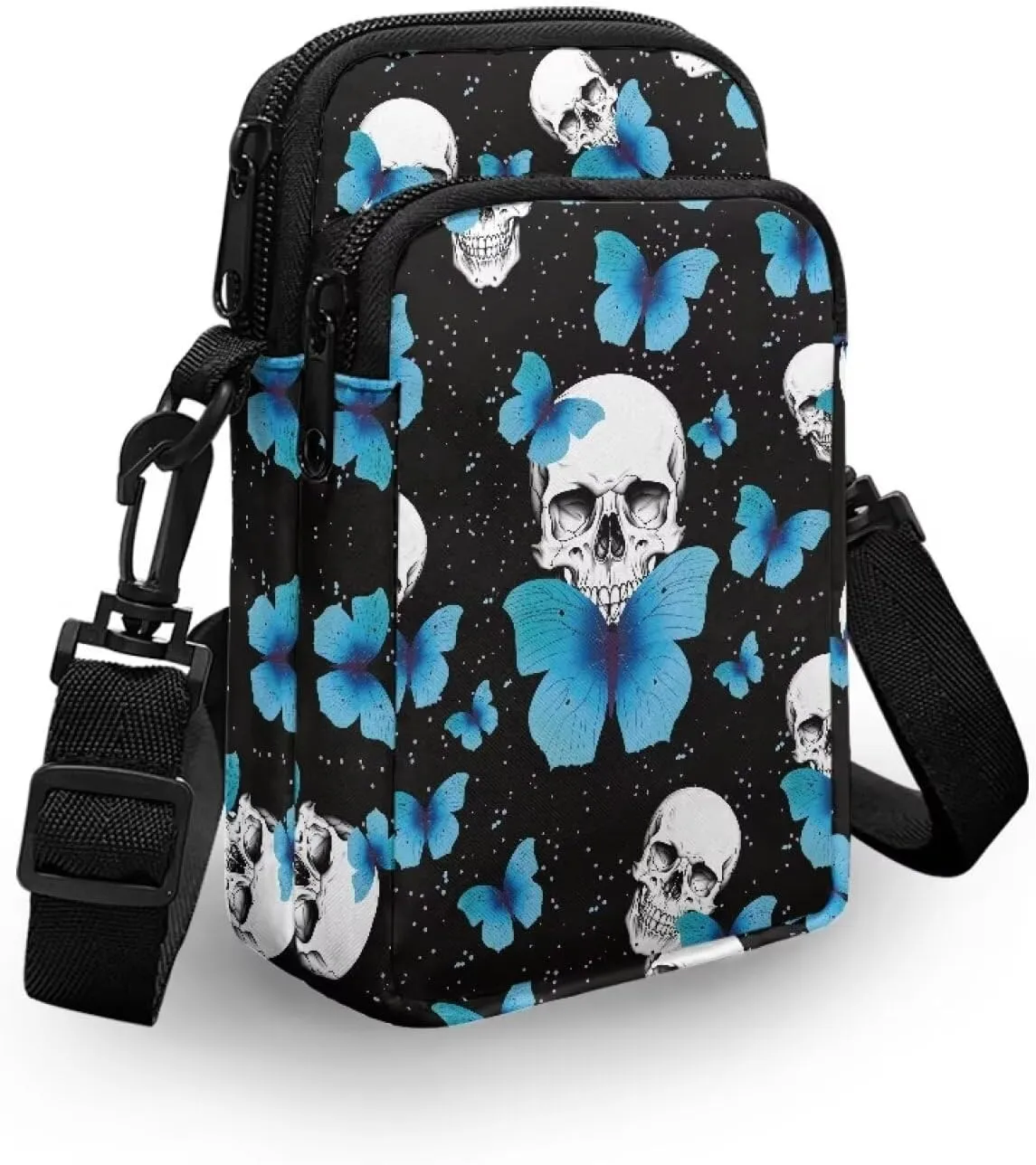 Crossbody Bag for Women Mini Messenger Bag Cell Phone Purse Sling Shoulder Bag with Double Pockets