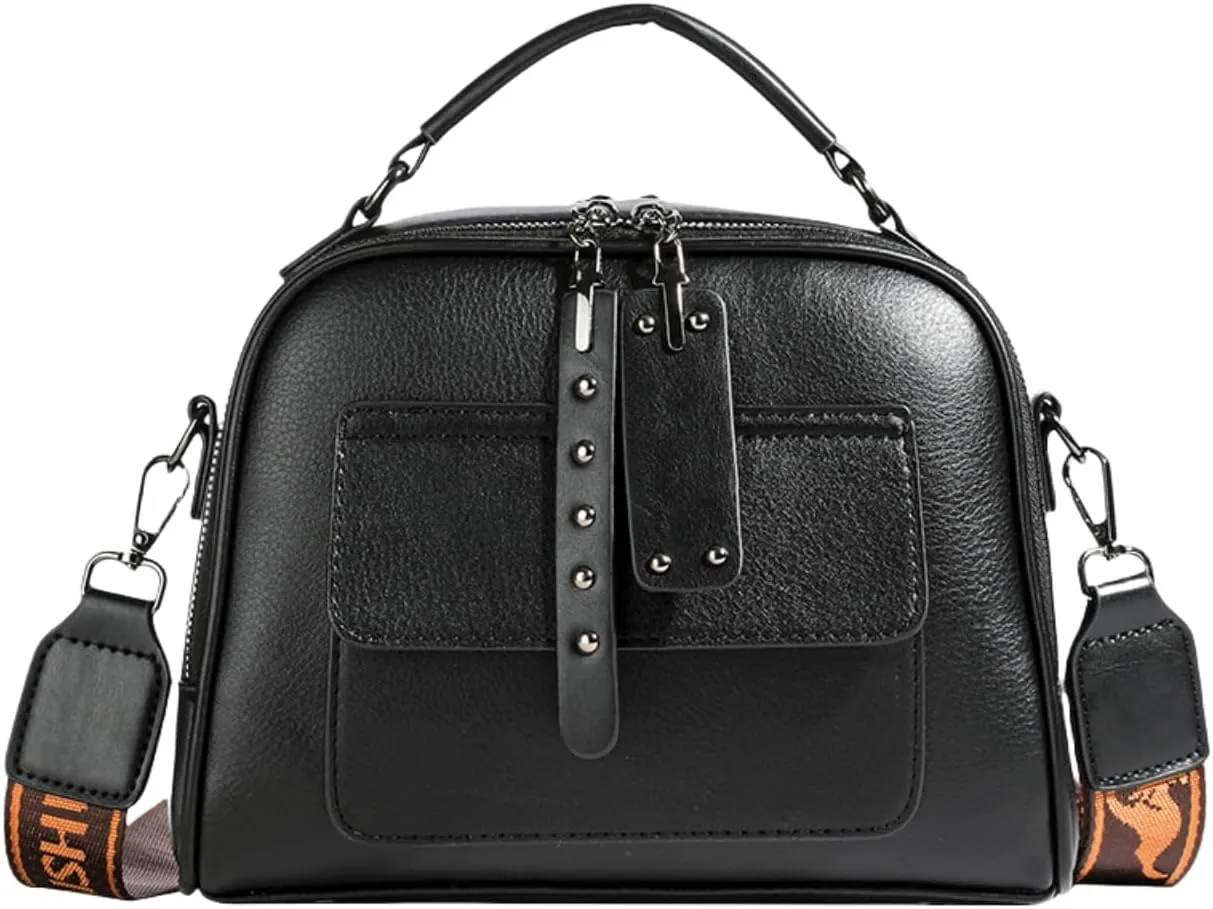 Crossbody Bag for Women,Chic Multi-Layer PU Handbag with Wide shoulder strap- Versatile Hobo Tote,Gifts