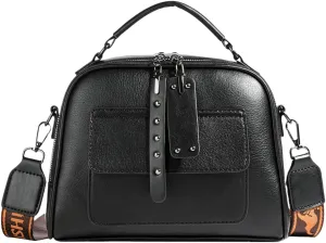 Crossbody Bag for Women,Chic Multi-Layer PU Handbag with Wide shoulder strap- Versatile Hobo Tote,Gifts